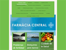 Tablet Screenshot of farmaciacentralcv.com